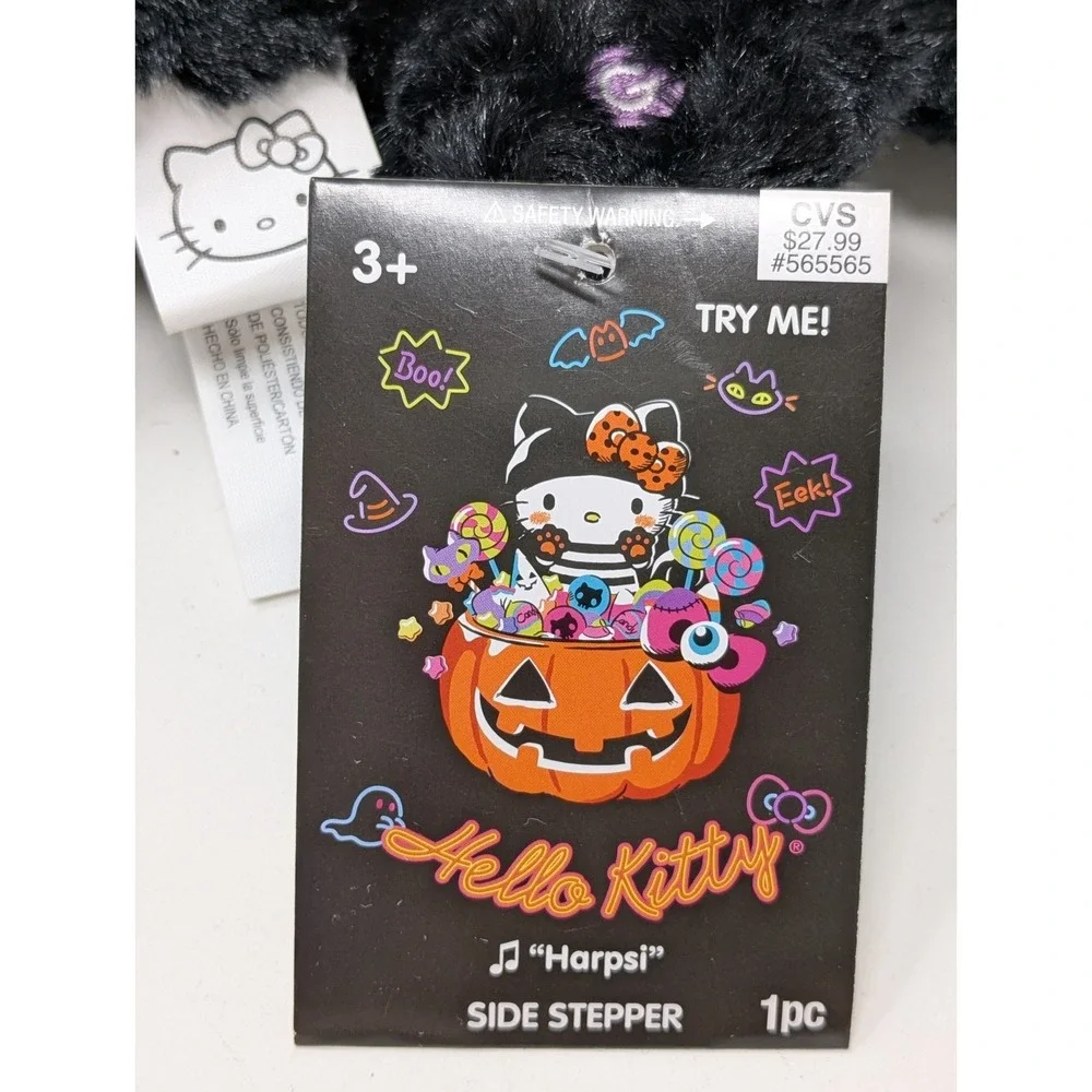 Sanrio Hello Kitty Gemmy Side Stepper 2023 Halloween Cat Motion Sound - NWT